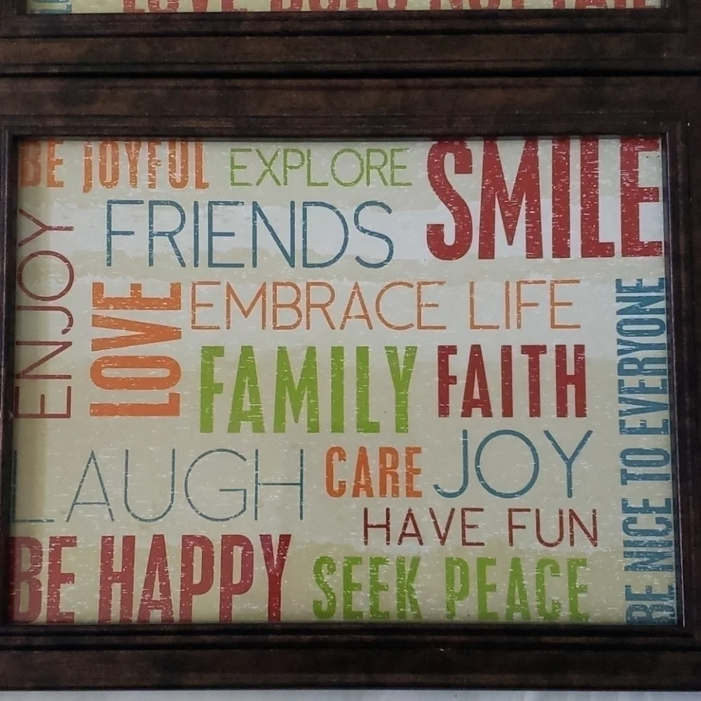 Set of 4 Love, Faith, and Family prints